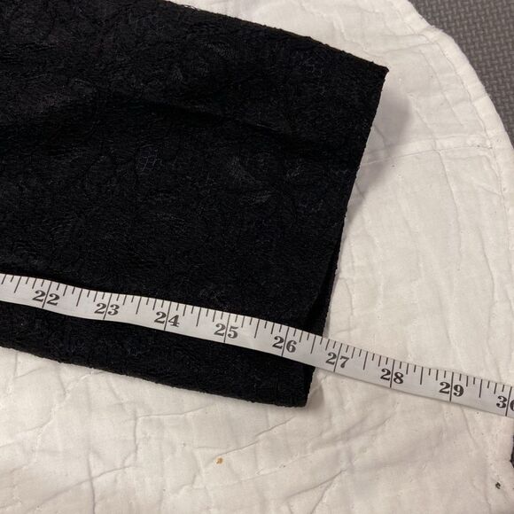 Ann Taylor Floral Lace Black Pants size 6 - Picture 10 of 11